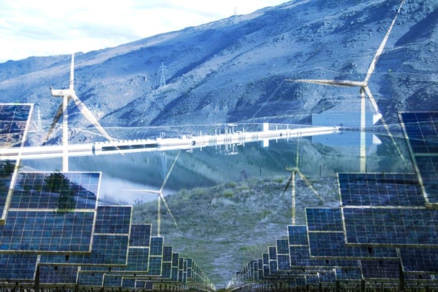 Solar and wind renewable energy